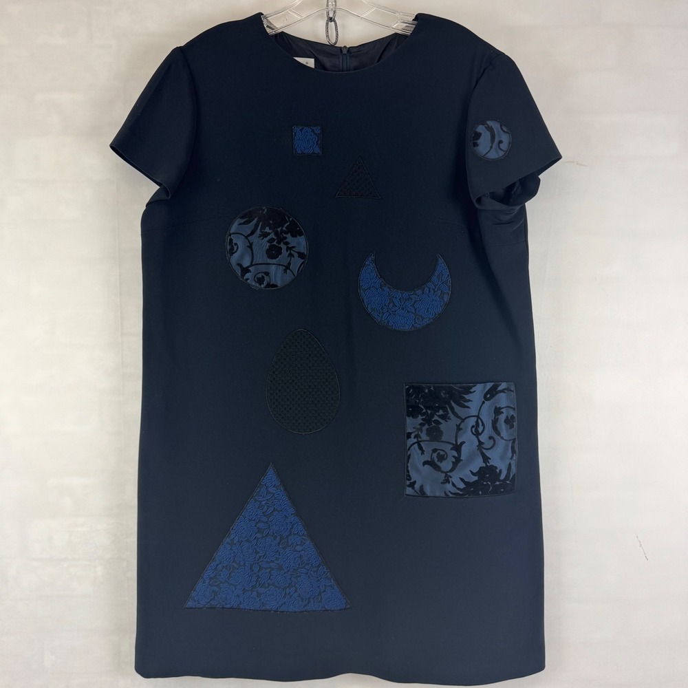 Cheap and Chic‎ by Moschino Applique 
Shift Dress USA 14 Italy Geometric